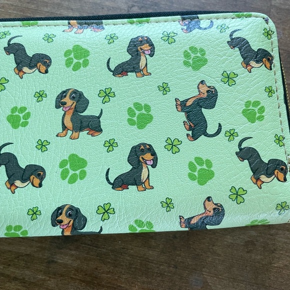 Dachshund wiener dog Print Wallet wristlet-new - Picture 2 of 5
